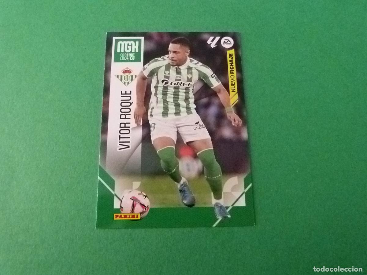 Coleccionismo cromos antiguos: TRADING CARD FUTBOL VITOR ROQUE REAL BETIS FICHAJE N&ordm; 474 LIGA MEGACRACKS 2024-2025/24-25 PANINI