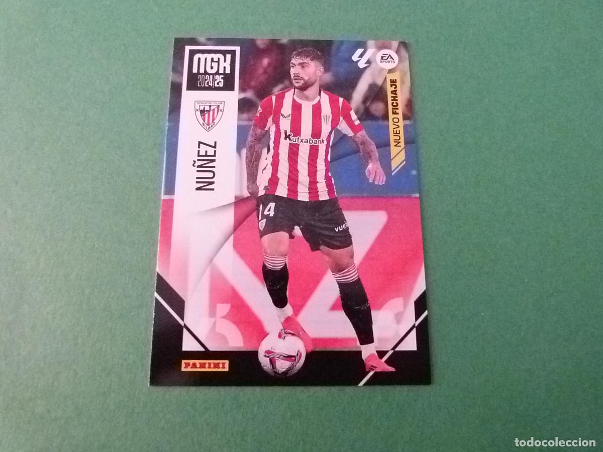 Coleccionismo cromos antiguos: TRADING CARD FUTBOL NU&Ntilde;EZ ATH. BILBAO FICHAJE N&ordm; 476 LIGA MEGACRACKS 2024-2025/24-25 PANINI