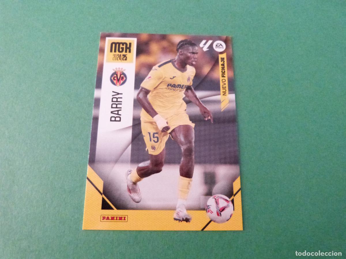 Coleccionismo cromos antiguos: TRADING CARD FUTBOL BARRY VILLARREAL C.F. FICHAJE N&ordm; 479 LIGA MEGACRACKS 2024-2025/24-25 PANINI