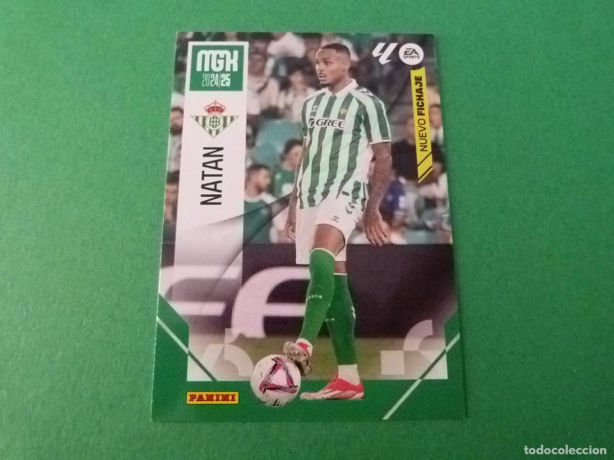 Coleccionismo cromos antiguos: TRADING CARD FUTBOL NATAN REAL BETIS BALOMPIE FICHAJE N&ordm; 483 LIGA MEGACRACKS 2024-2025/24-25 PANINI