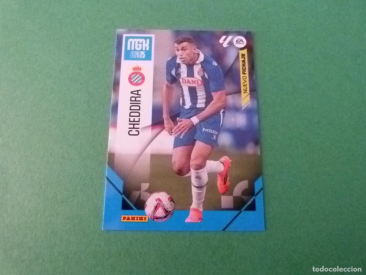 Coleccionismo cromos antiguos: TRADING CARD FUTBOL CHEDDIRA R.C.D. ESPA&Ntilde;OL FICHAJE N&ordm; 484 LIGA MEGACRACKS 2024-2025/24-25 PANINI