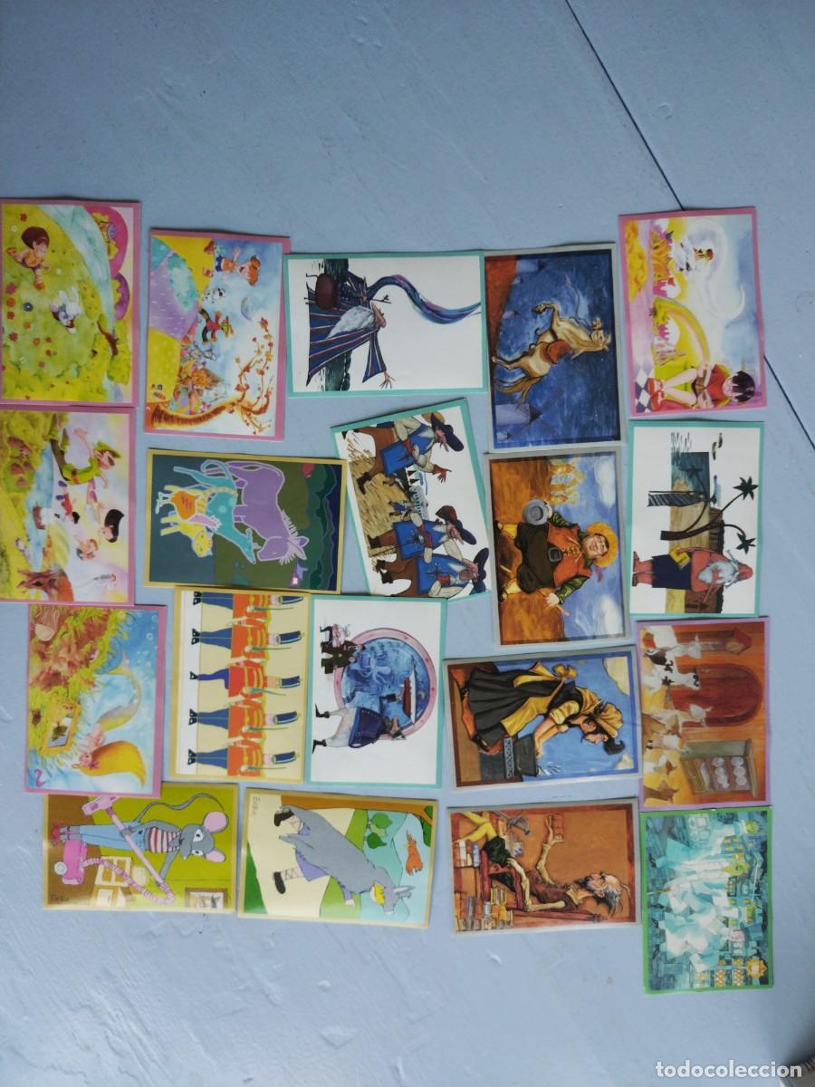 Coleccionismo cromos antiguos: Lote 19 cromos nuevos VIAJE POR EL MUNDO DE LOS LIBROS