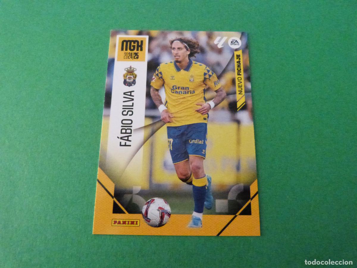 Coleccionismo cromos antiguos: TRADING CARD FUTBOL FABIO SILVA U.D. LAS PALMAS FICHAJE N&ordm; 489 LIGA MEGACRACKS 2024-2025/24-25