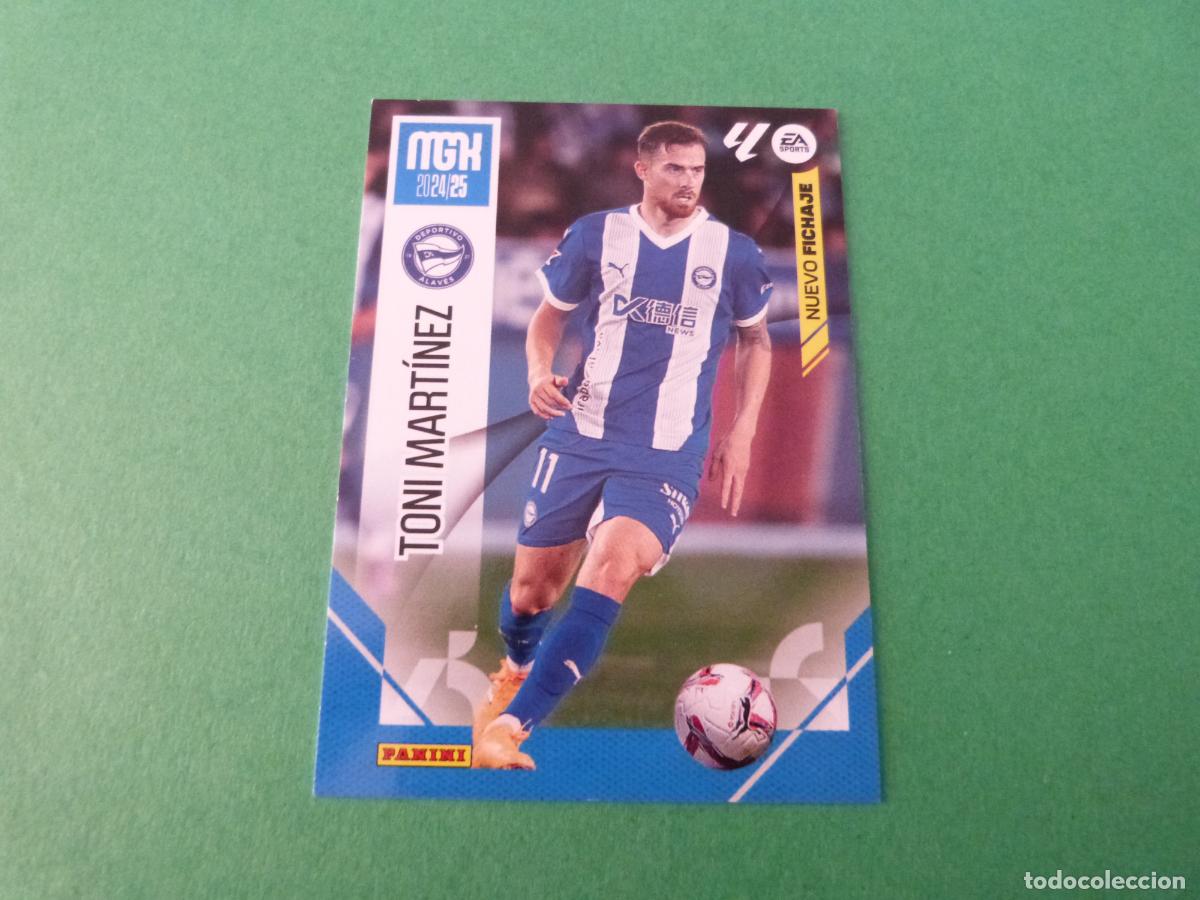 Coleccionismo cromos antiguos: TRADING CARD FUTBOL TONI MARTINEZ DEPORTIVO ALAVES FICHAJE N&ordm; 490 LIGA MEGACRACKS 2024-2025/24-25