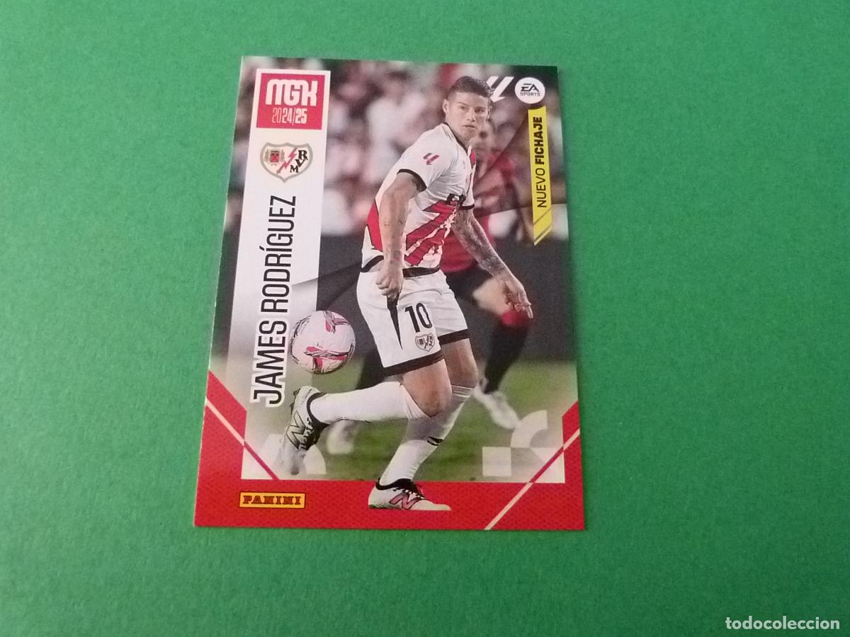 Coleccionismo cromos antiguos: TRADING CARD FUTBOL JAMES RODRIGUEZ RAYO VALLECANO FICHAJE N&ordm; 494 LIGA MEGACRACKS 2024-2025/24-25