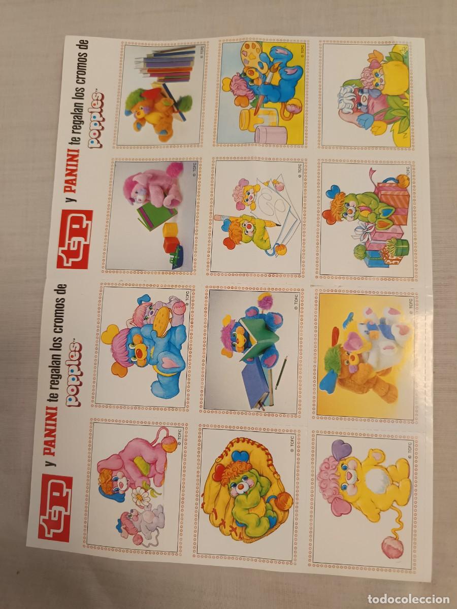 Coleccionismo cromos antiguos: LAMINA COMPLETA CROMOS POPPLES TP Y PANINI