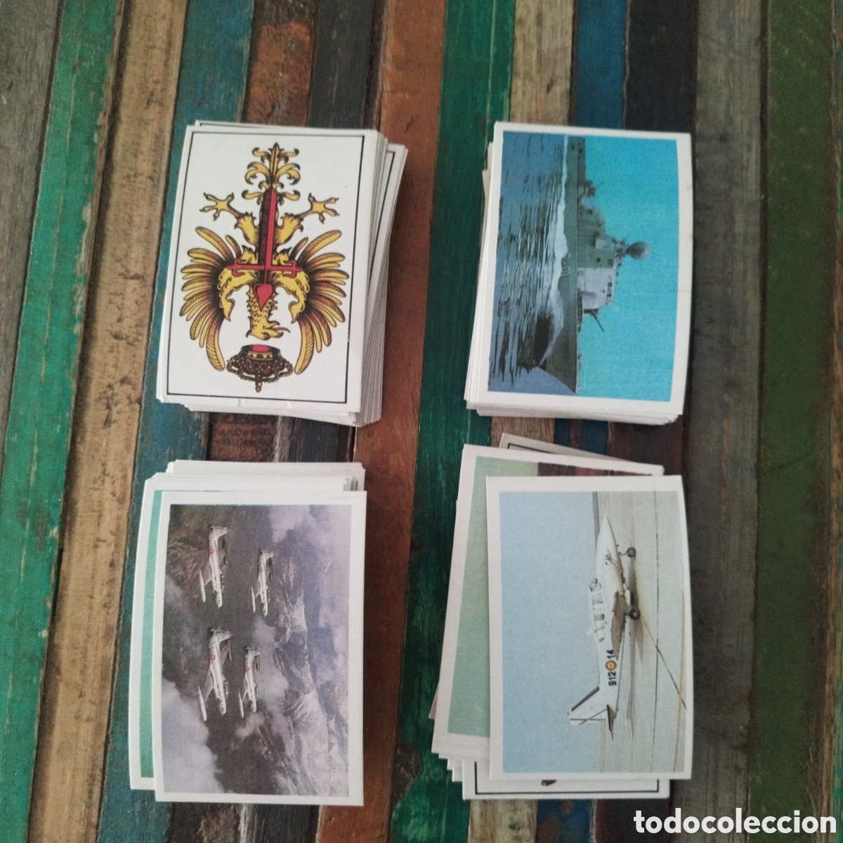 Coleccionismo cromos antiguos: COLECCI&Oacute;N NUESTROS EJ&Eacute;RCITOS LOTE 170 CROMOS NUEVOS SIN PEGAR EN BUEN ESTADO + REGALO 70 REPETIDOS