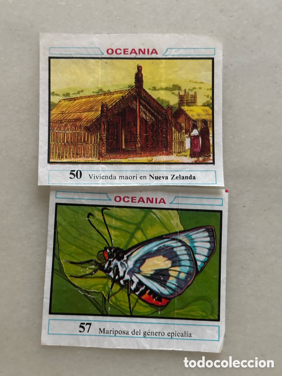Coleccionismo cromos antiguos: Lote privado dos Cromos Ocean&iacute;a Dunkin