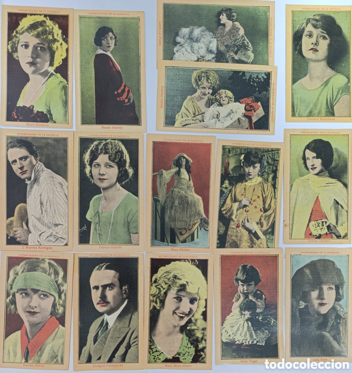 Coleccionismo cromos antiguos: Notabilidades de la pantalla