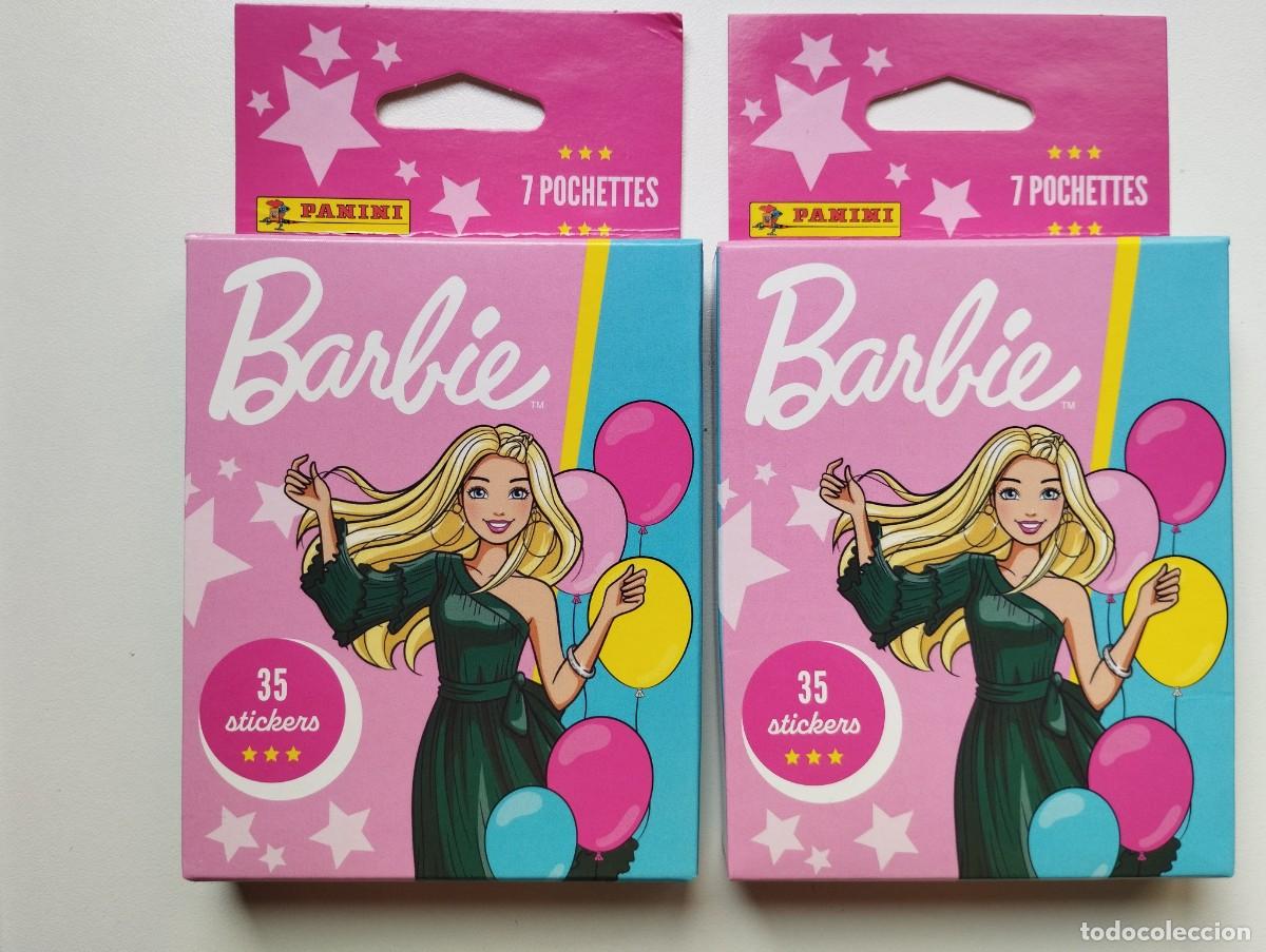 Coleccionismo cromos antiguos: CROMOS STICKER PANINI BARBIE 2 CAJAS DE 7 SOBRES C/U SIN ABRIR
