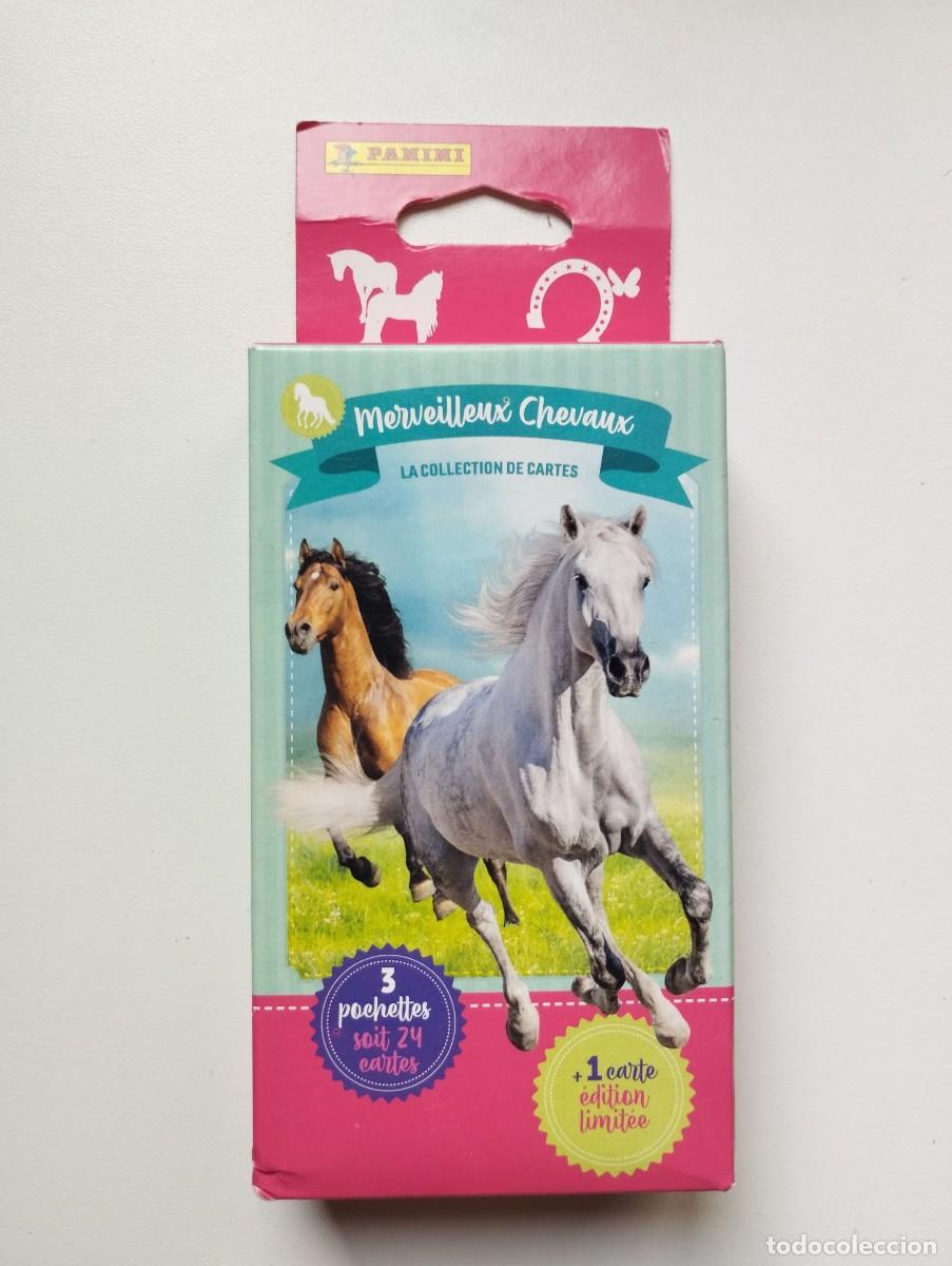 Coleccionismo cromos antiguos: CROMO CARD PANINI COLECCION CABALLOS HORSES CHEVAUX CAJA SIN ABRIR 24 CARDS+ 1 EDICION LIMITADA