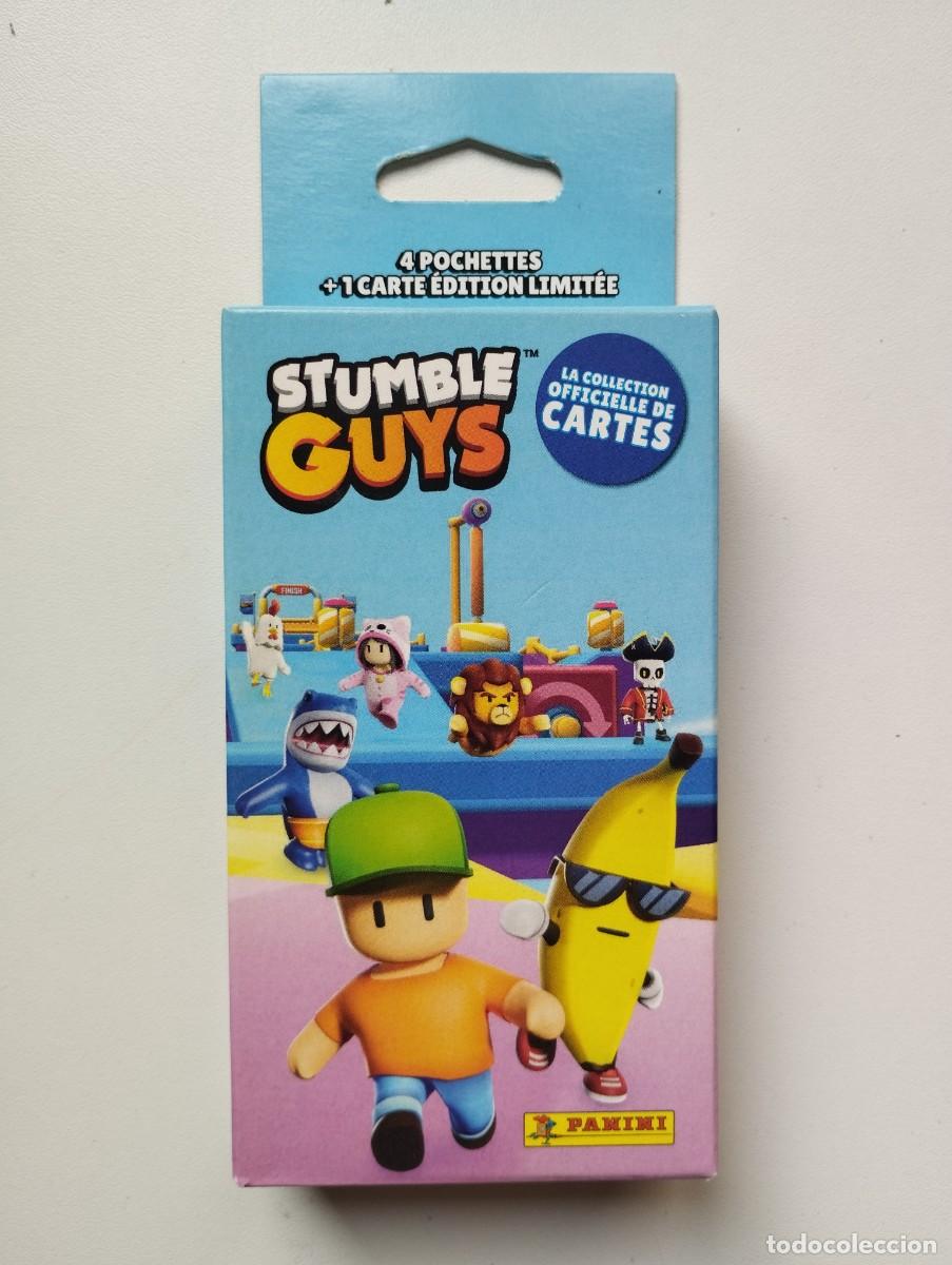 Coleccionismo cromos antiguos: CROMO CARD PANINI COLECCION STUMBLE GUYS CAJA SIN ABRIR CON 4 PAQUETES + 1 EDICION LIMITADA