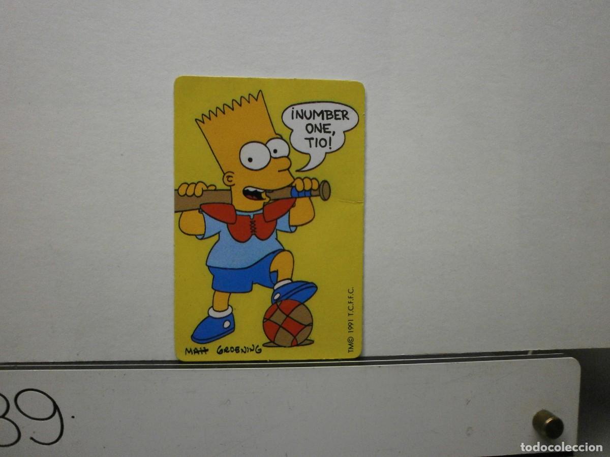 Colecionismo Cromos antigos: cromo bollycao the simpsons
