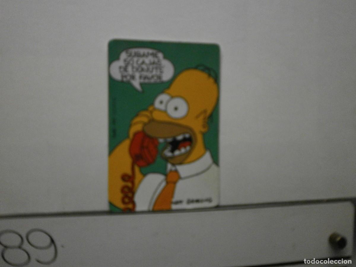 Colecionismo Cromos antigos: cromo bollycao the simpsons