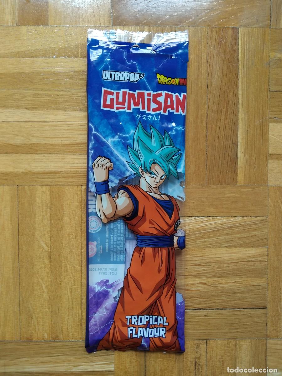 Coleccionismo cromos antiguos: ENVOLTORIO CARAMELOS DRAGON BALL SUPER GOKU BLUE VER FOTOS