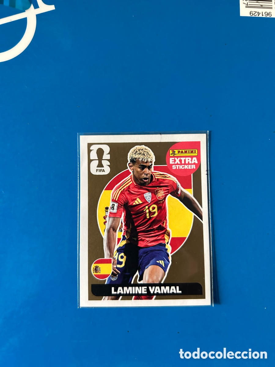 Coleccionismo cromos antiguos: EXTRA STICKER ORO LAMINE YAMAL MUNDIAL 2026