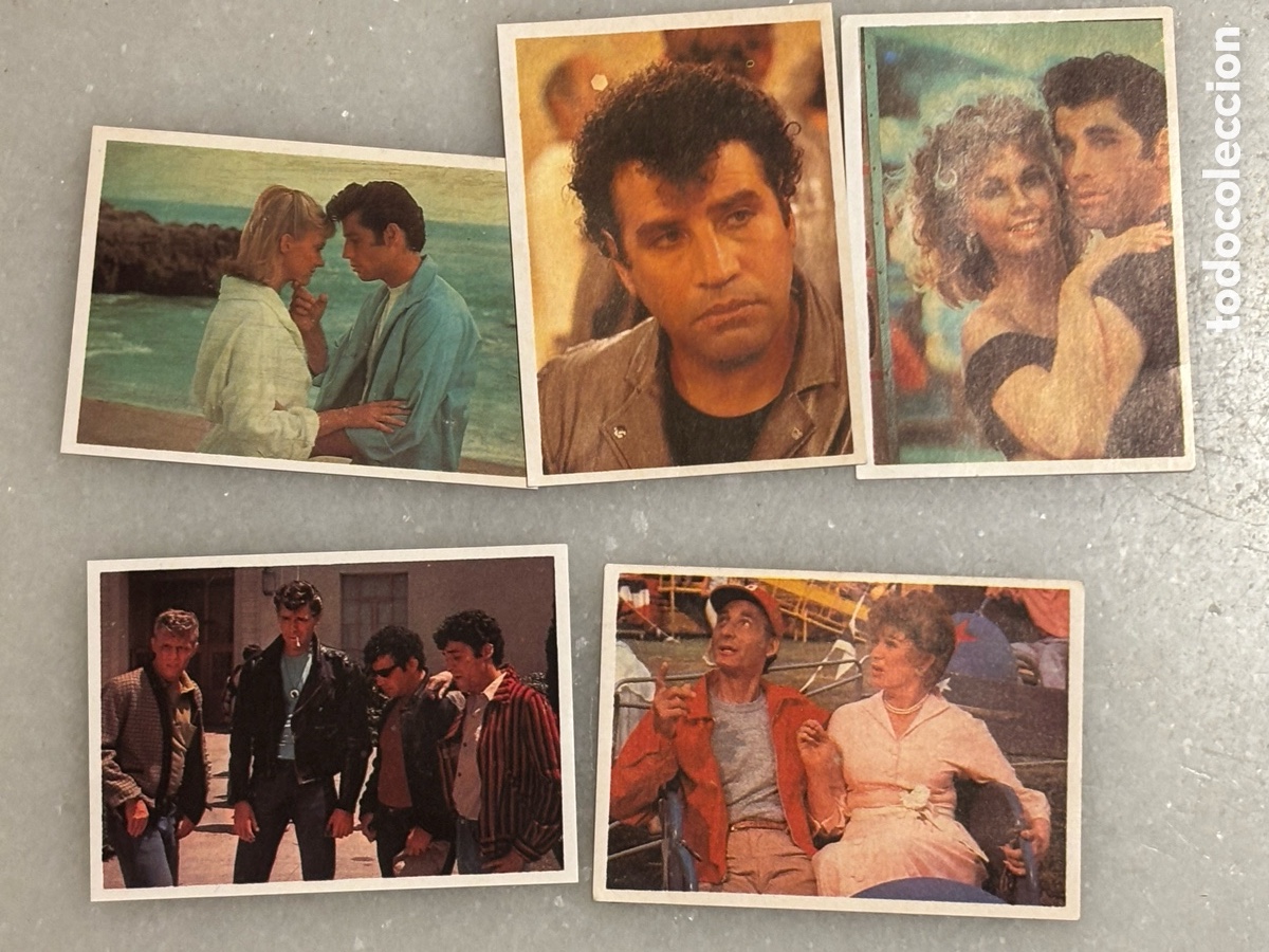 Coleccionismo cromos antiguos: Los de privado cinco Cromos Grease