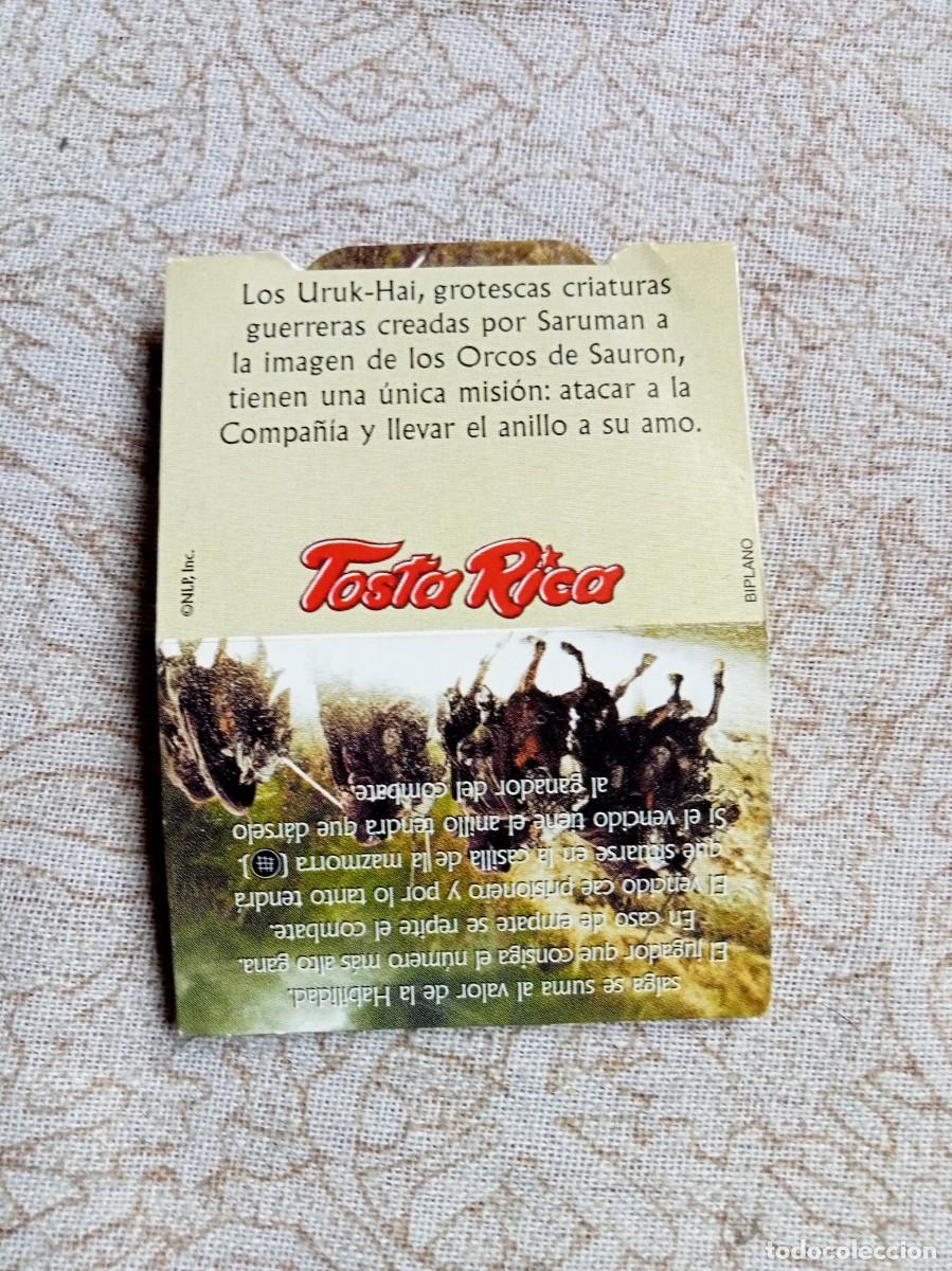 Coleccionismo cromos antiguos: CROMO TOSTA RICA EL SE&Ntilde;OR DE LOS ANILLOS CHOCO GUAY