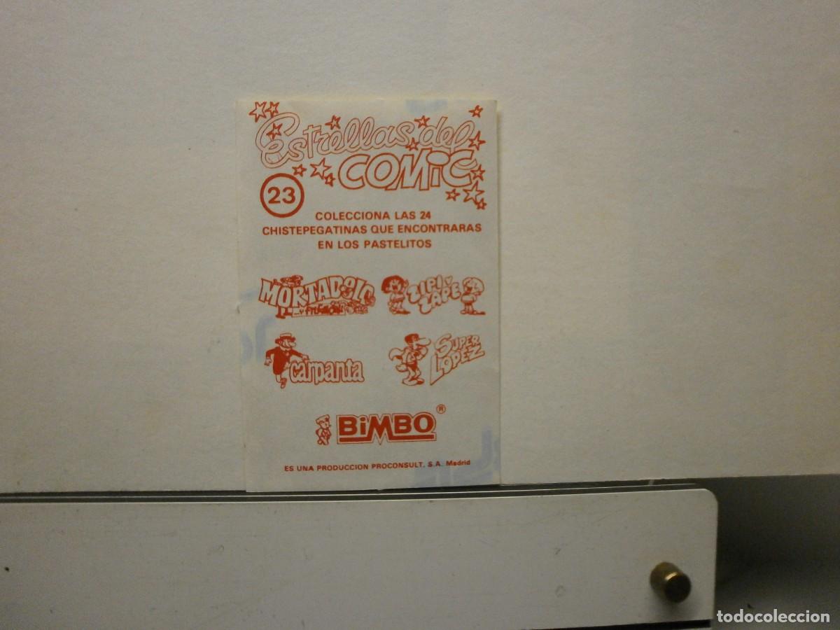 Coleccionismo cromos antiguos: cromo bimbo estrellas del comic 23 mortadelo y filemon - Foto 2
