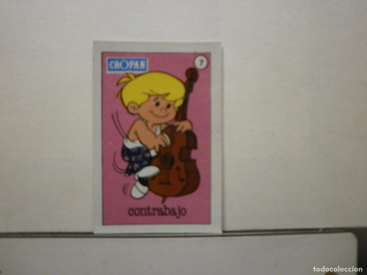 Coleccionismo cromos antiguos: cromo pastelitos cropan volkie musical 7 contrabajo