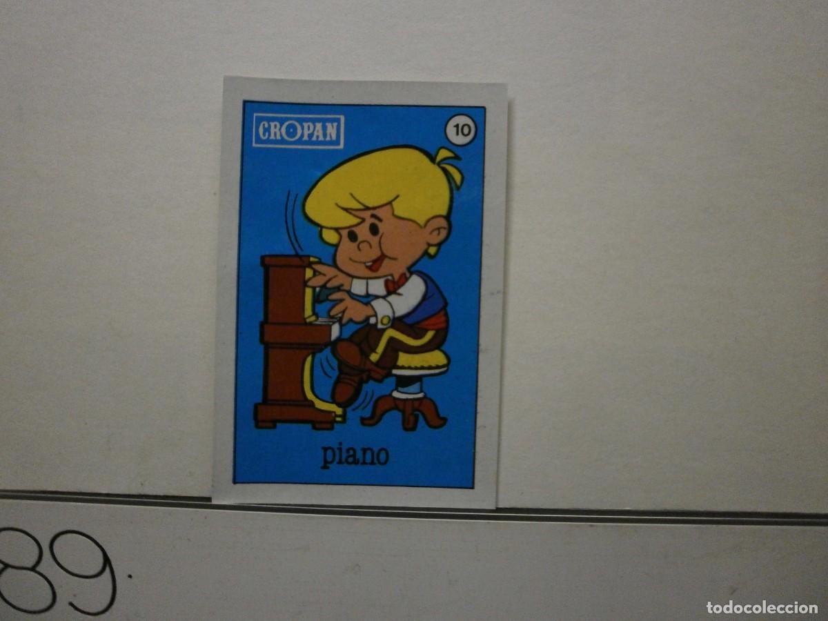 Collectionnisme Cartes &agrave; collectionner anciennes: cromo pastelitos cropan volkie musical 10 piano