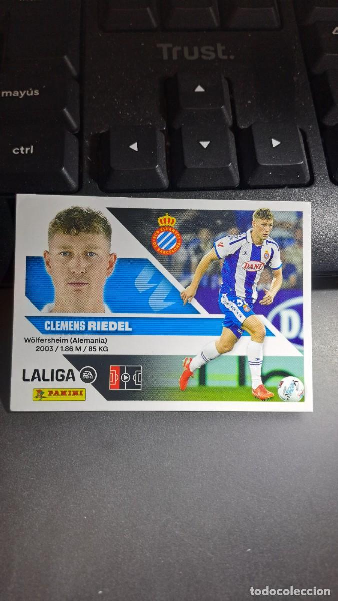 Coleccionismo cromos antiguos: CROMO RIEDEL 7 ESPANYOL LIGA 2026 2027 26 27 ESTE PANINI NUNCA PEGADO