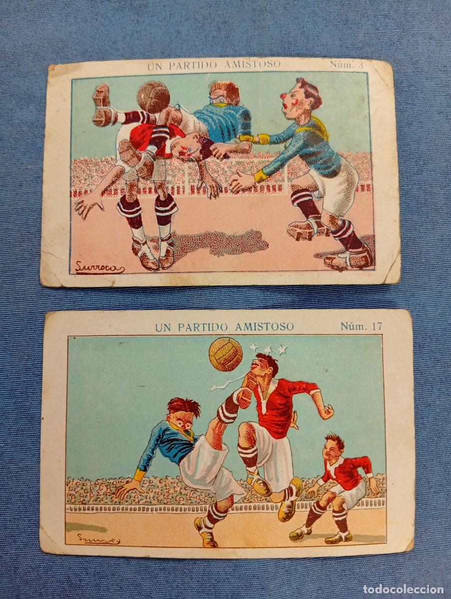 Collezionismo Figurine antiche: CROMOS CHOCOLATE AMATLLER BARCELONA SERIE UN PARTIDO AMISTOSO N&ordm;3,17 -CROMOS ANTIGUOS