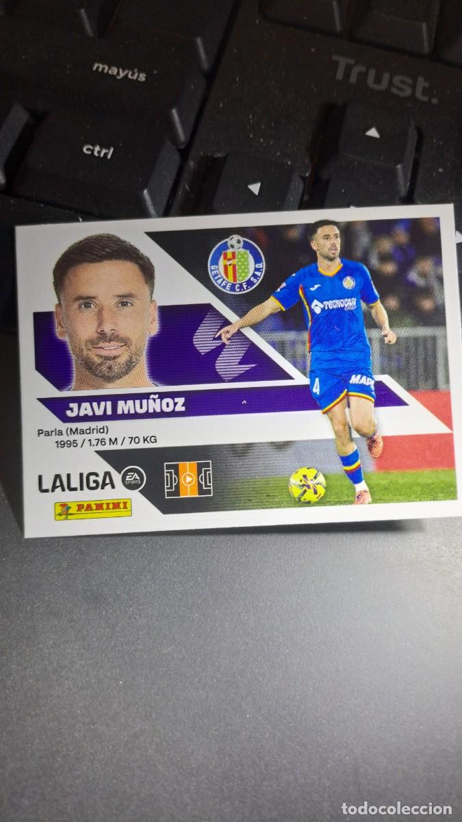 Coleccionismo cromos antiguos: CROMO JAVI MU&Ntilde;OZ 12 GETAFE LIGA 2026 2027 26 27 ESTE PANINI NUNCA PEGADO