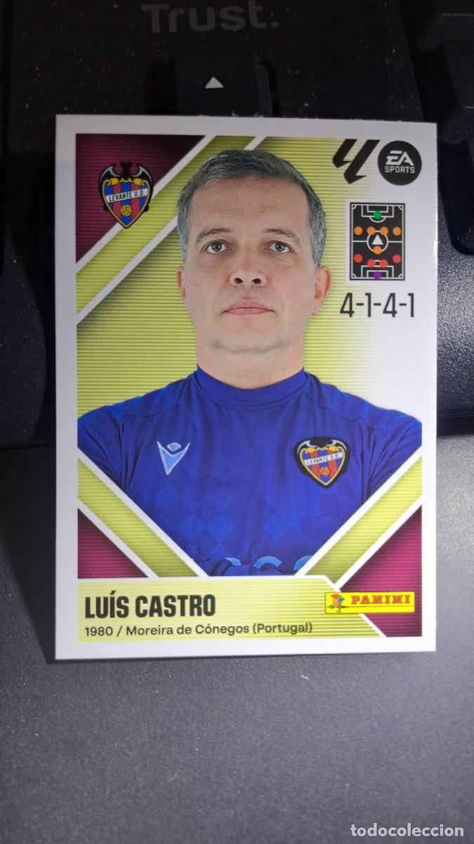 Coleccionismo cromos antiguos: CROMO LUIS CASTRO 2 ENTRENADOR LEVANTE LIGA 2026 2027 26 27 ESTE PANINI NUNCA PEGADO
