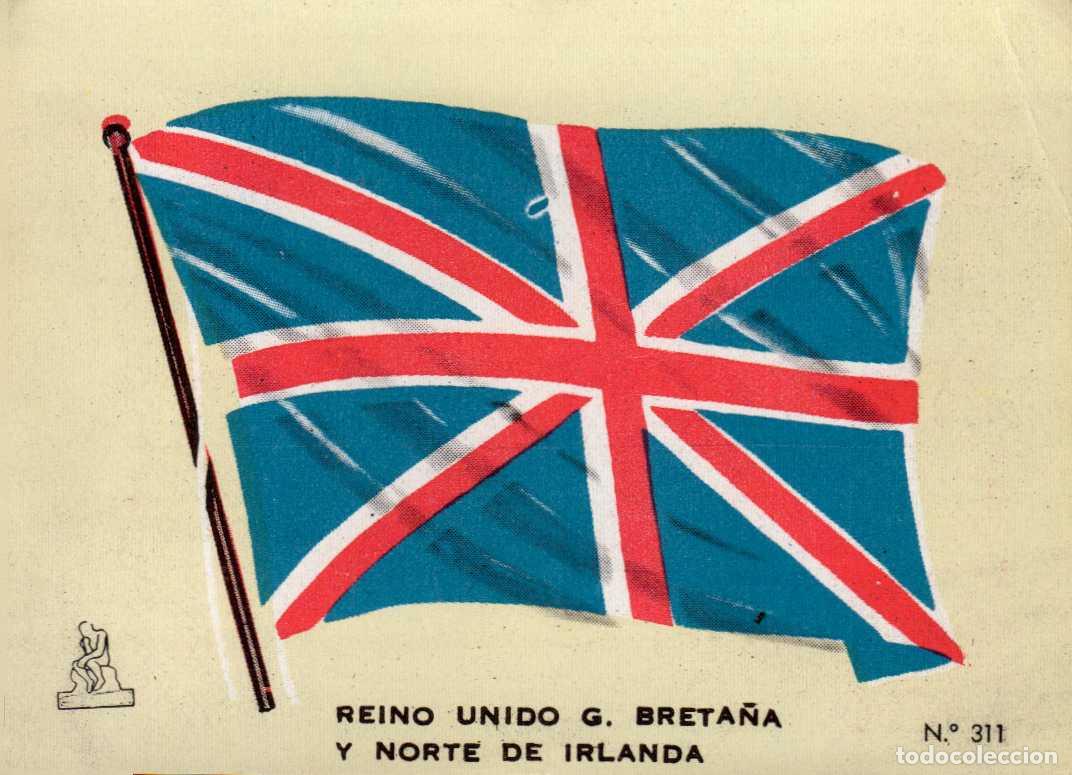 Coleccionismo cromos antiguos: N&ordm; 311 BANDERA reino unido . CROMO COLECCI&Oacute;N UNIVERSAL ESCUDOS, BANDERAS, MAPAS, MONEDAS. ALES, 1962