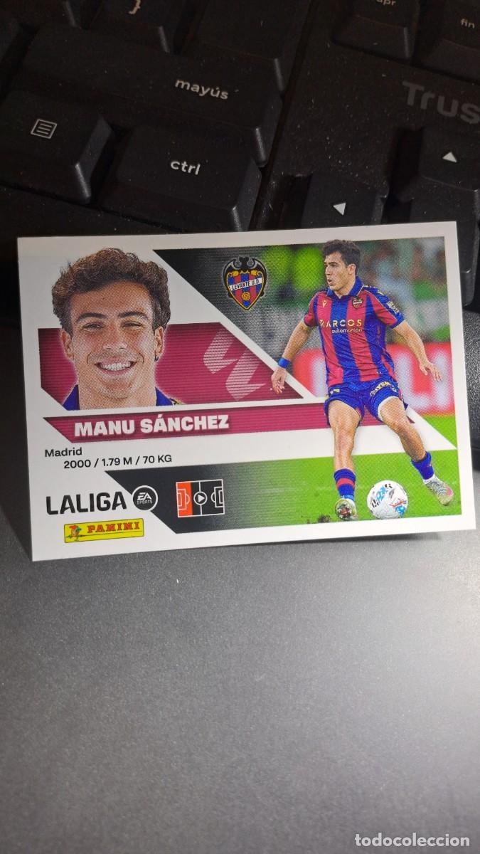 Coleccionismo cromos antiguos: CROMO MANU SANCHEZ 9 LEVANTE LIGA 2026 2027 26 27 ESTE PANINI NUNCA PEGADO