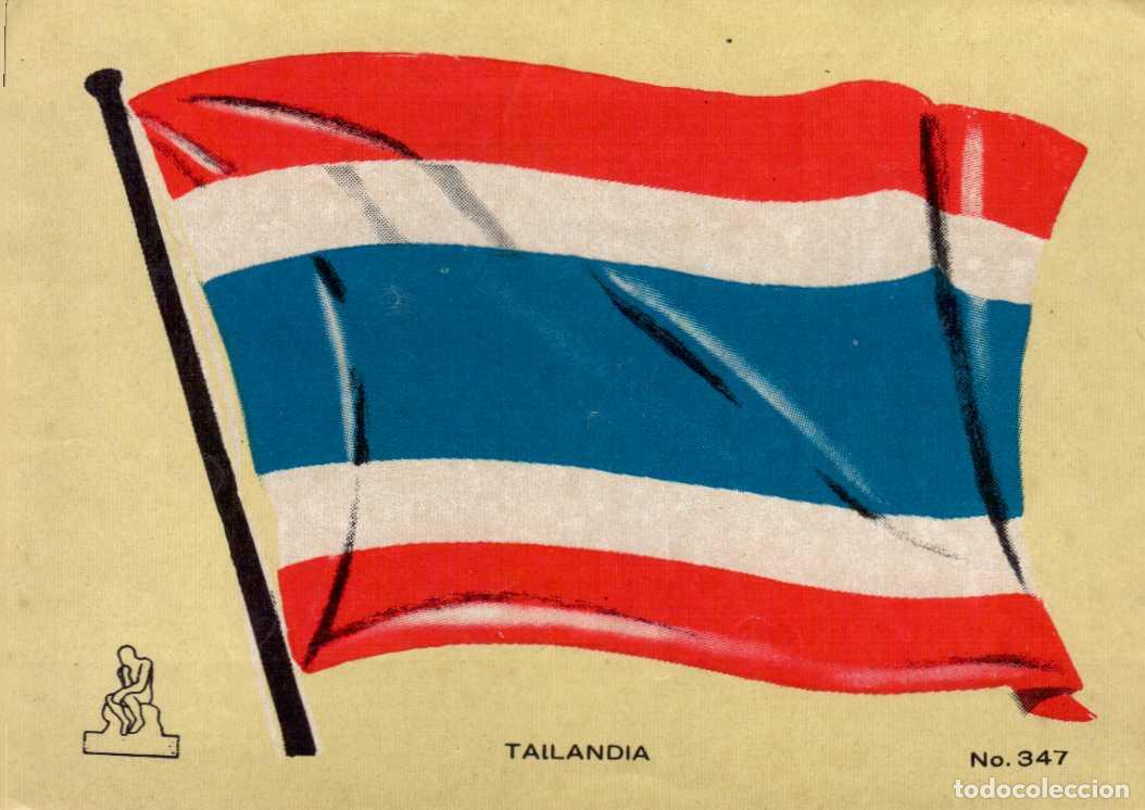 Coleccionismo cromos antiguos: N&ordm; 347 BANDERA TAILANDIA CROMO COLECCI&Oacute;N UNIVERSAL ESCUDOS, BANDERAS, MAPAS, MONEDAS. ALES, 1962