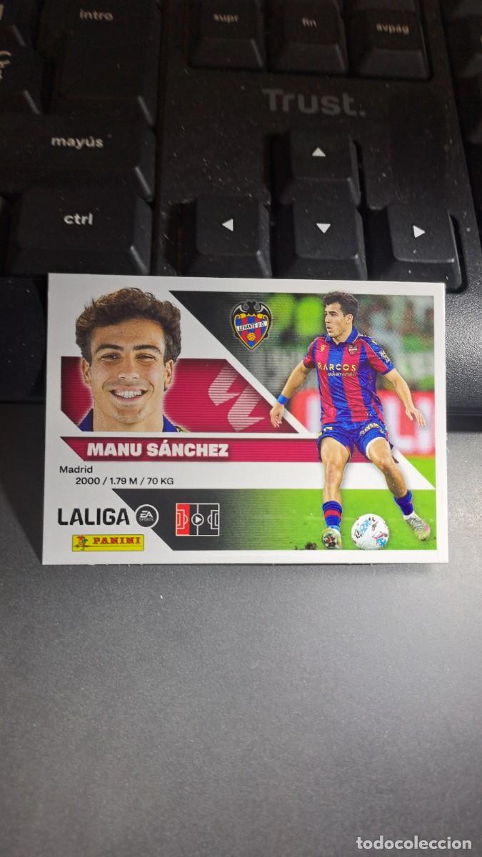 Coleccionismo cromos antiguos: CROMO MANU SANCHEZ 9 LEVANTE LIGA 2026 2027 26 27 ESTE PANINI NUNCA PEGADO
