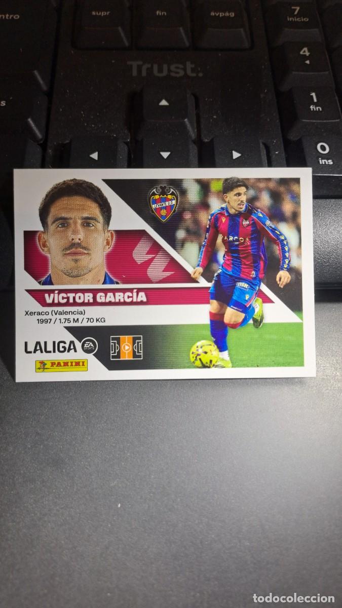Coleccionismo cromos antiguos: CROMO VICTOR GARCIA 14A 14 A LEVANTE LIGA 2026 2027 26 27 ESTE PANINI NUNCA PEGADO