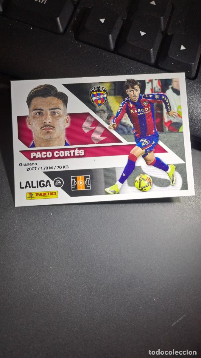 Coleccionismo cromos antiguos: CROMO PACO CORTES 14B 14 B LEVANTE LIGA 2026 2027 26 27 ESTE PANINI NUNCA PEGADO