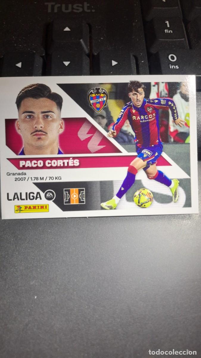 Coleccionismo cromos antiguos: CROMO PACO CORTES 14B 14 B LEVANTE LIGA 2026 2027 26 27 ESTE PANINI NUNCA PEGADO