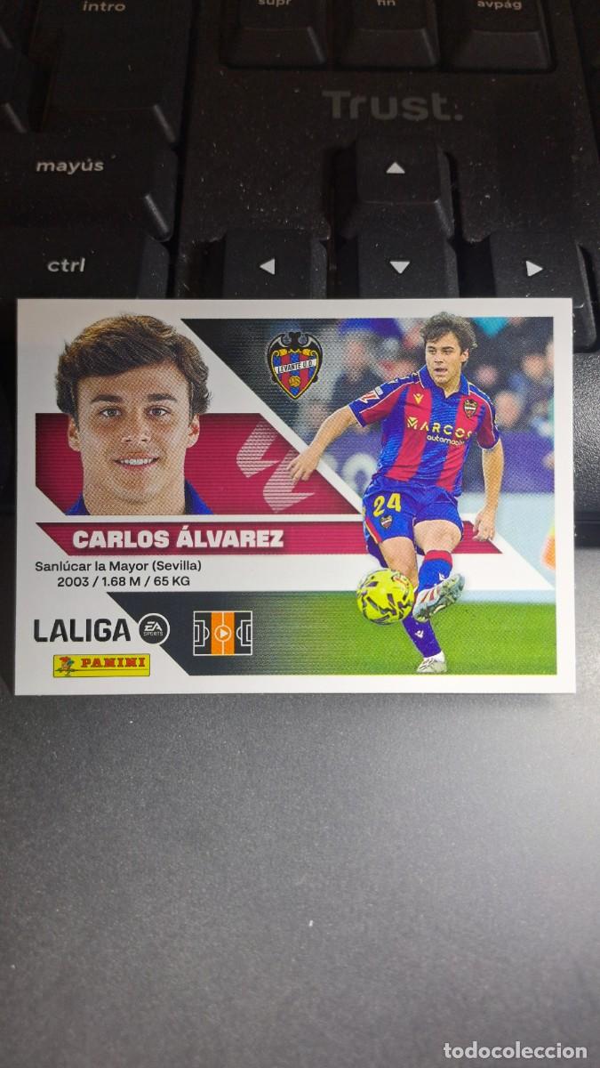 Coleccionismo cromos antiguos: CROMO CARLOS ALVAREZ 15 LEVANTE LIGA 2026 2027 26 27 ESTE PANINI NUNCA PEGADO