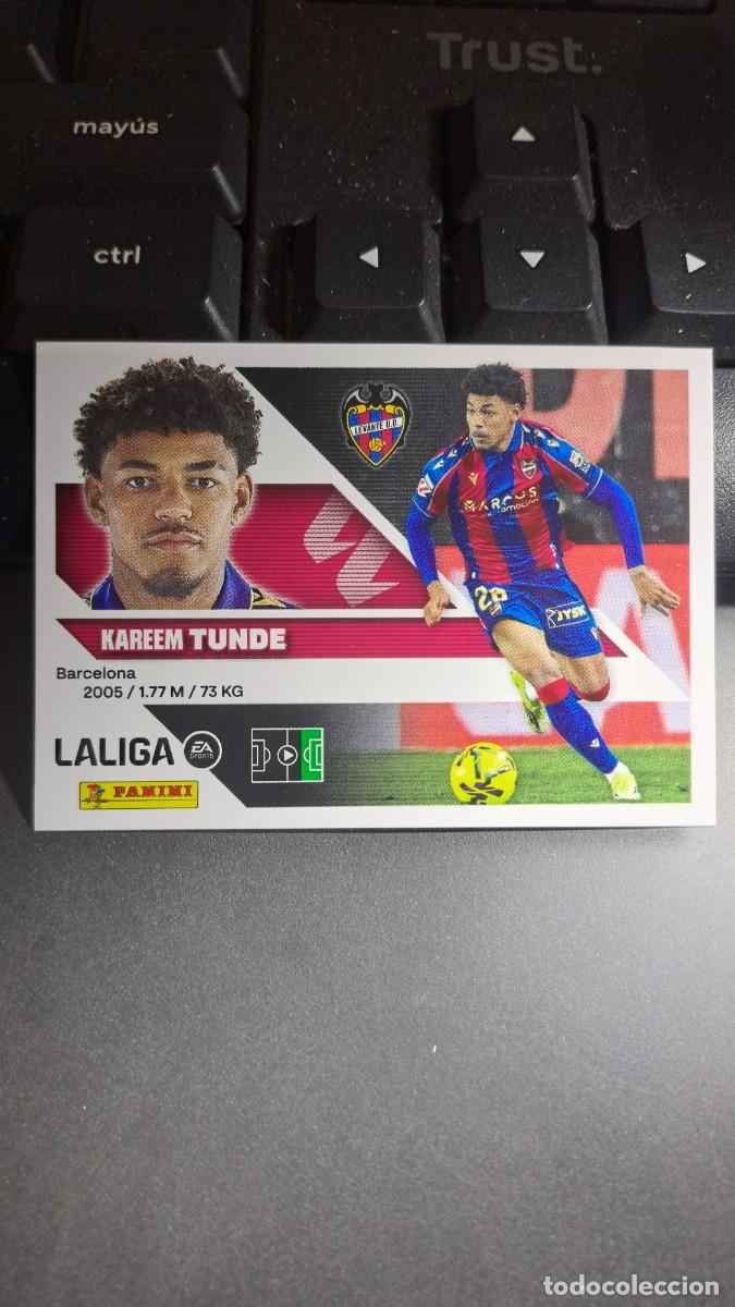 Coleccionismo cromos antiguos: CROMO TUNDE 16 LEVANTE LIGA 2026 2027 26 27 ESTE PANINI NUNCA PEGADO