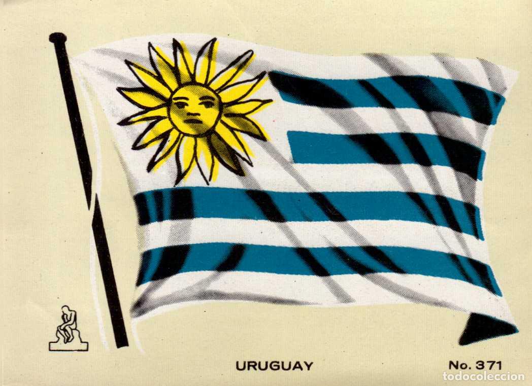 Coleccionismo cromos antiguos: N&ordm; 371 BANDERA URUGUAY CROMO COLECCI&Oacute;N UNIVERSAL ESCUDOS, BANDERAS, MAPAS, MONEDAS. ALES, 1962