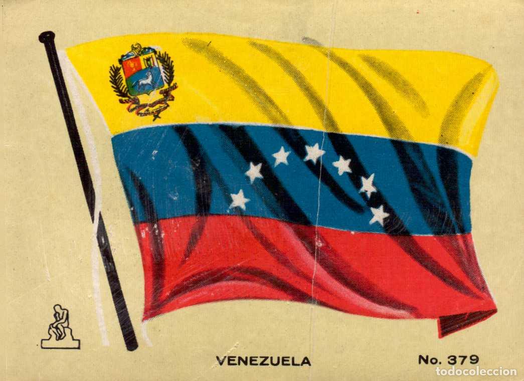 Coleccionismo cromos antiguos: N&ordm; 379 BANDERA VENEZUELA CROMO COLECCI&Oacute;N UNIVERSAL ESCUDOS, BANDERAS, MAPAS, MONEDAS. ALES, 1962