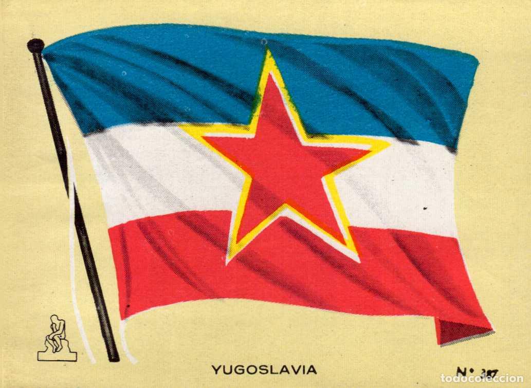Coleccionismo cromos antiguos: N&ordm; 387 BANDERA YUGOSLAVIA CROMO COLECCI&Oacute;N UNIVERSAL ESCUDOS, BANDERAS, MAPAS, MONEDAS. ALES, 1962