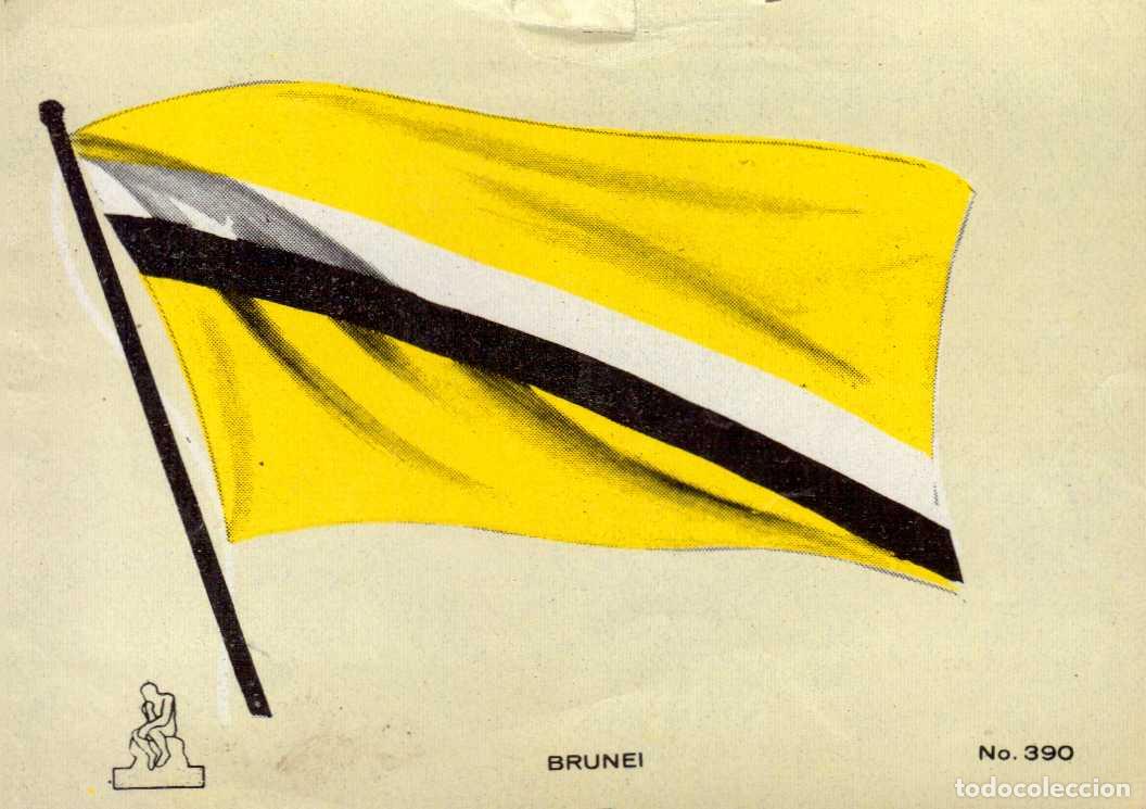 Coleccionismo cromos antiguos: N&ordm; 390 BANDERA BRUNEI CROMO COLECCI&Oacute;N UNIVERSAL ESCUDOS, BANDERAS, MAPAS, MONEDAS. ALES, 1962