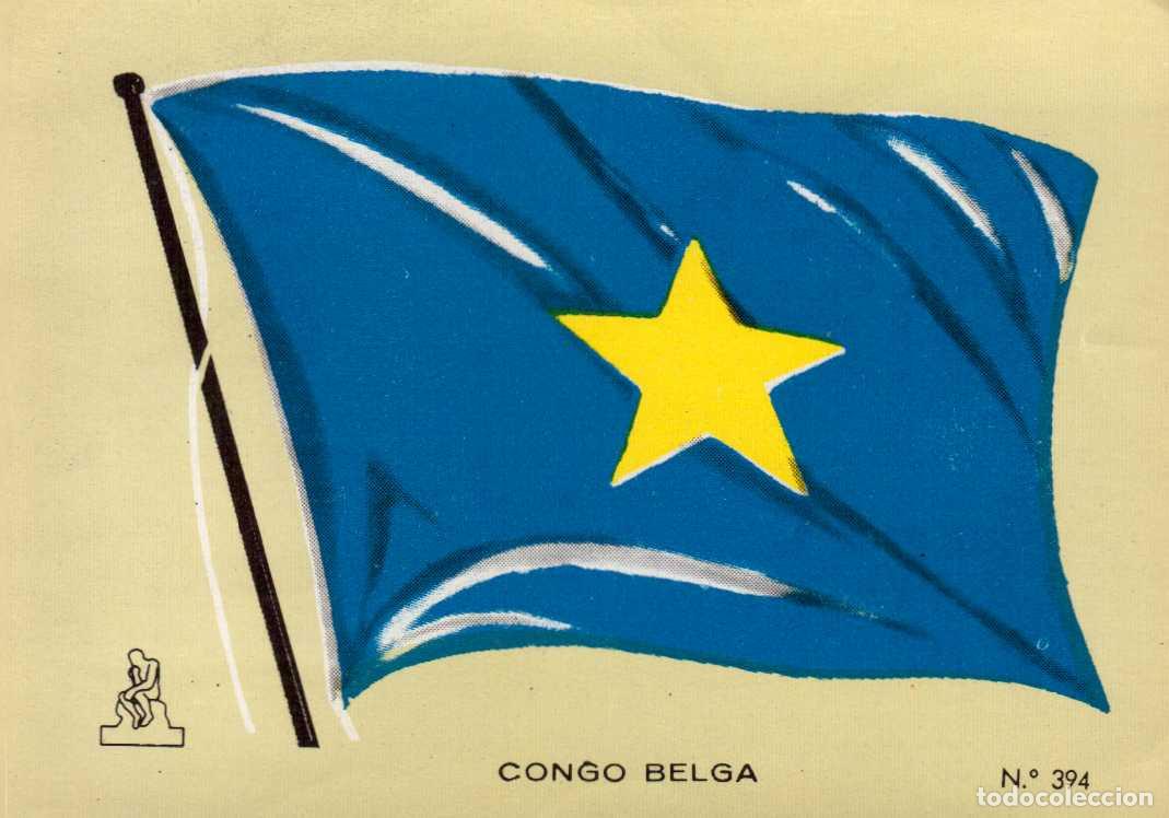 Coleccionismo cromos antiguos: N&ordm; 394 BANDERA CONGO BELGA CROMO COLECCI&Oacute;N UNIVERSAL ESCUDOS, BANDERAS, MAPAS, MONEDAS. ALES, 1962