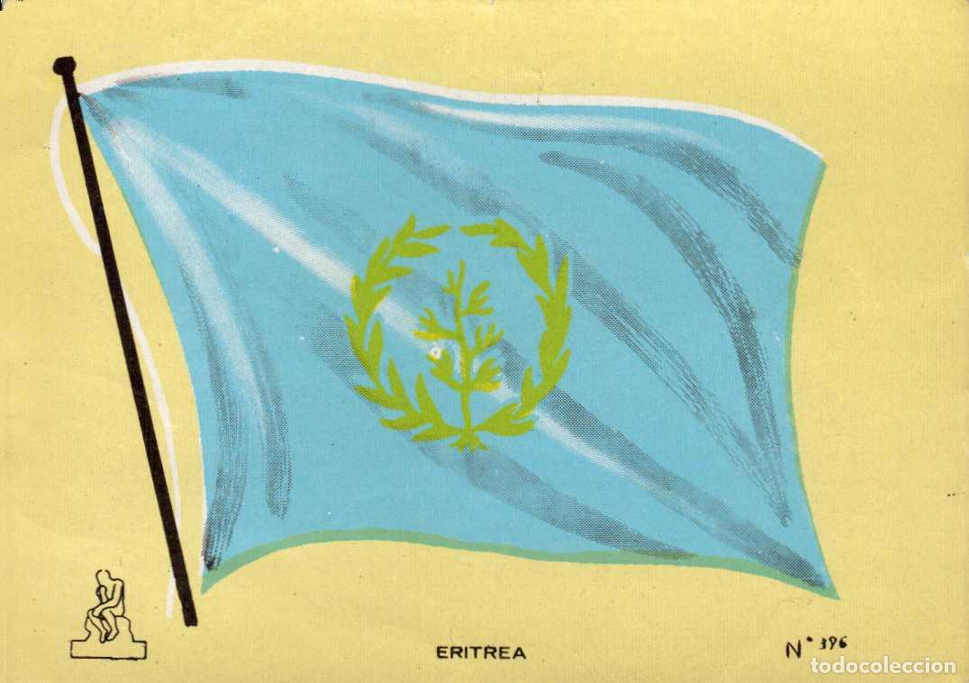 Coleccionismo cromos antiguos: N&ordm; 396 BANDERA ERITREA CROMO COLECCI&Oacute;N UNIVERSAL ESCUDOS, BANDERAS, MAPAS, MONEDAS. ALES, 1962