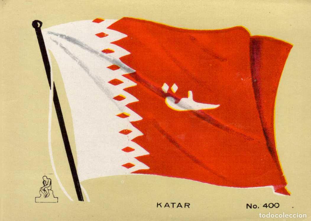 Coleccionismo cromos antiguos: N&ordm; 400 BANDERA KATAR CROMO COLECCI&Oacute;N UNIVERSAL ESCUDOS, BANDERAS, MAPAS, MONEDAS. ALES, 1962