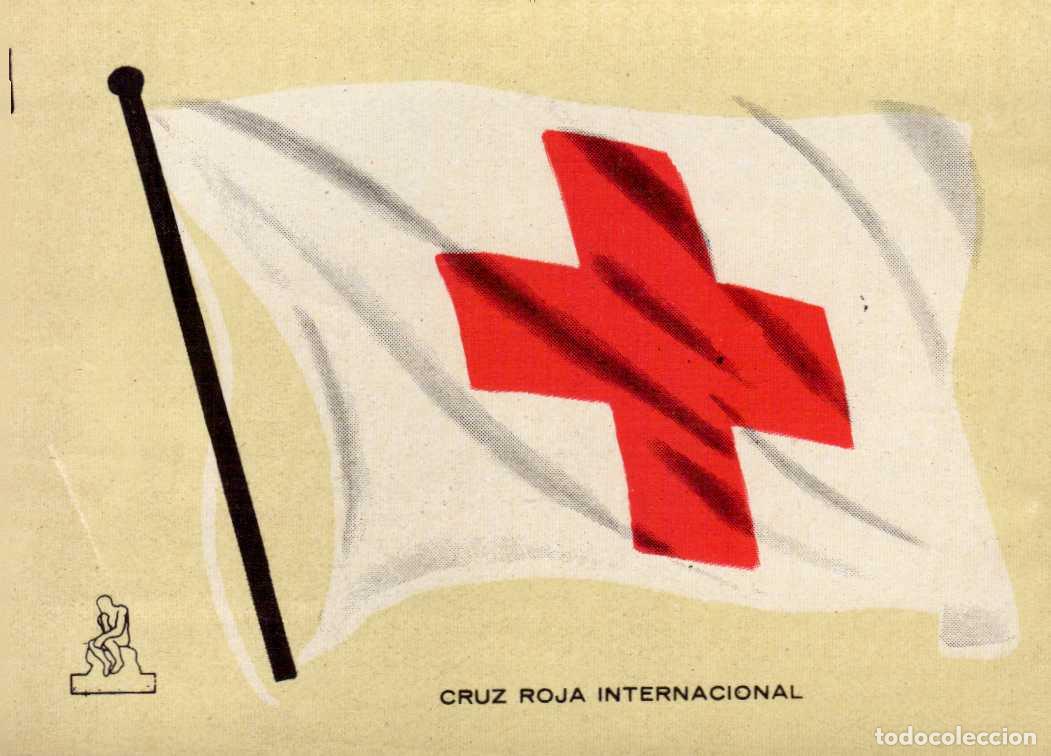 Coleccionismo cromos antiguos: N&ordm; BANDERA CRUZ ROJA CROMO COLECCI&Oacute;N UNIVERSAL ESCUDOS, BANDERAS, MAPAS, MONEDAS. ALES, 1962