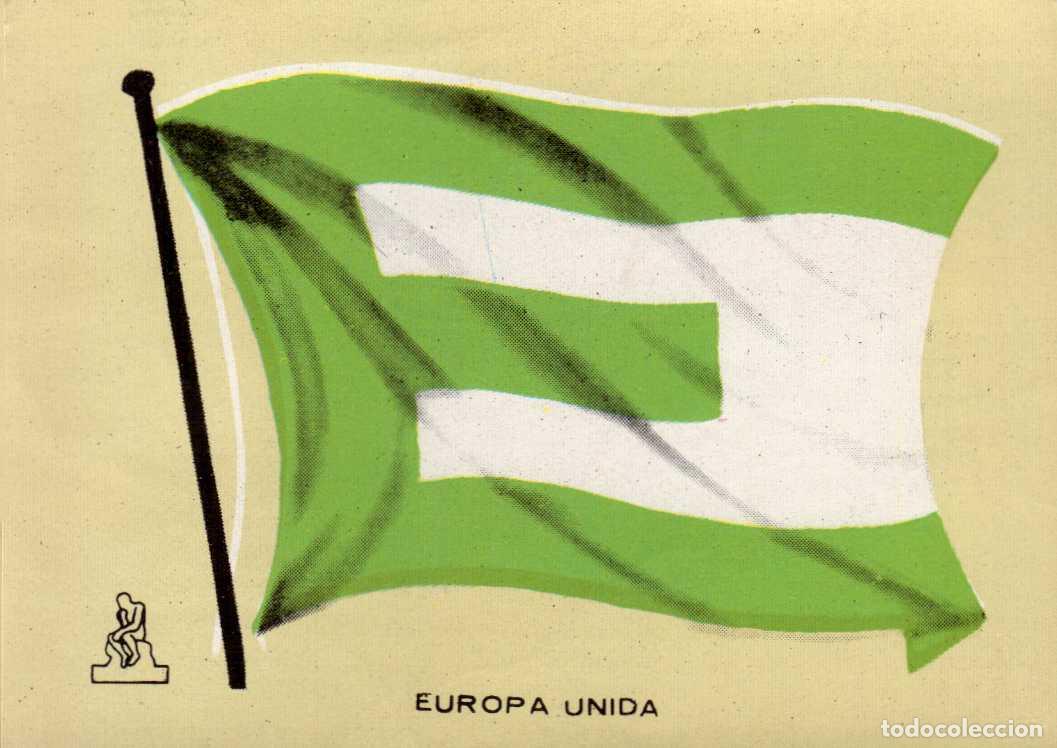 Coleccionismo cromos antiguos: N&ordm; BANDERA EUROPA UNIDA CROMO COLECCI&Oacute;N UNIVERSAL ESCUDOS, BANDERAS, MAPAS, MONEDAS. ALES, 1962