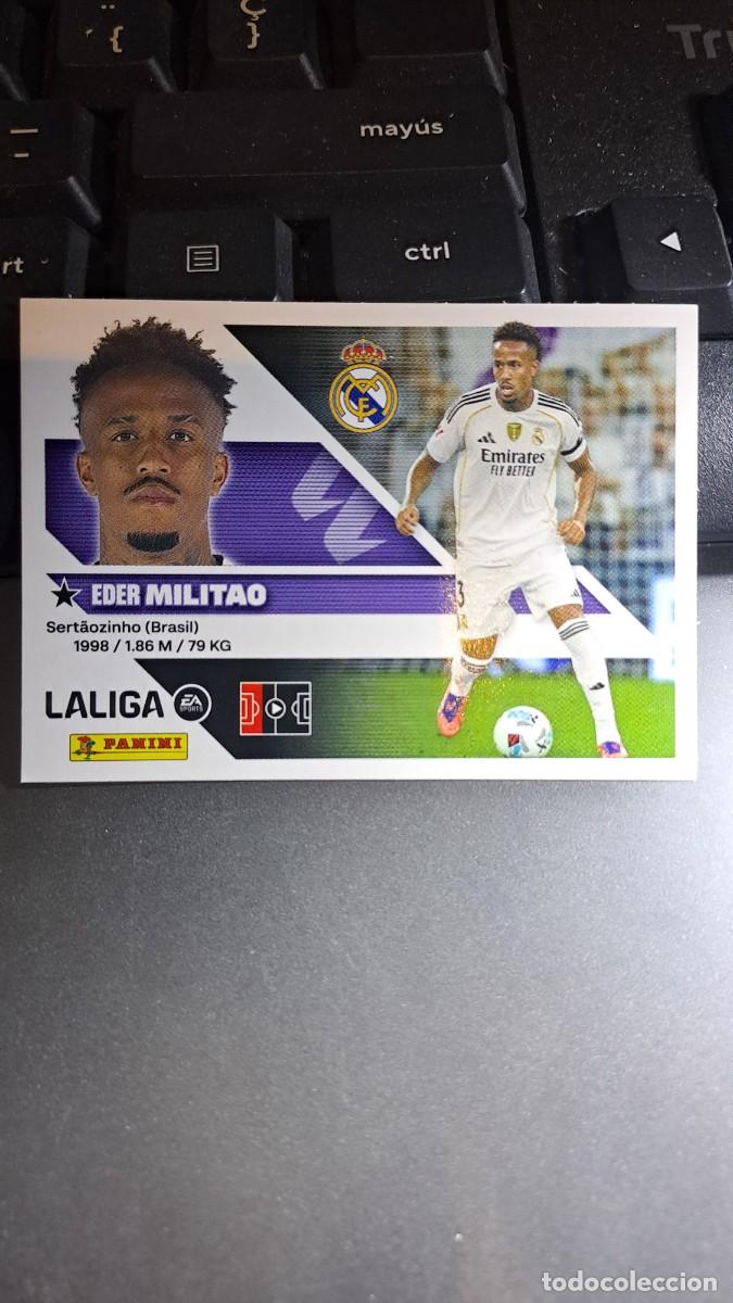 Coleccionismo cromos antiguos: CROMO MILITAO 6 REAL MADRID LIGA 2026 2027 26 27 ESTE PANINI NUNCA PEGADO