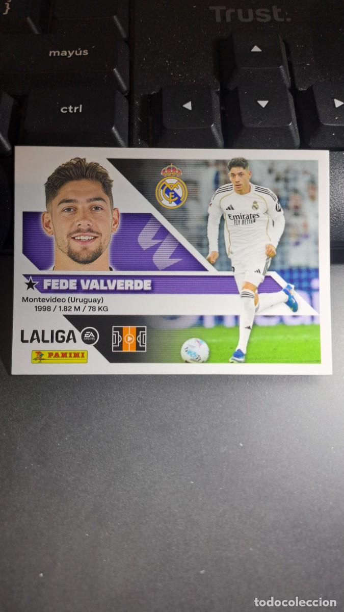 Coleccionismo cromos antiguos: CROMO FEDE VALVERDE 12 REAL MADRID LIGA 2026 2027 26 27 ESTE PANINI NUNCA PEGADO