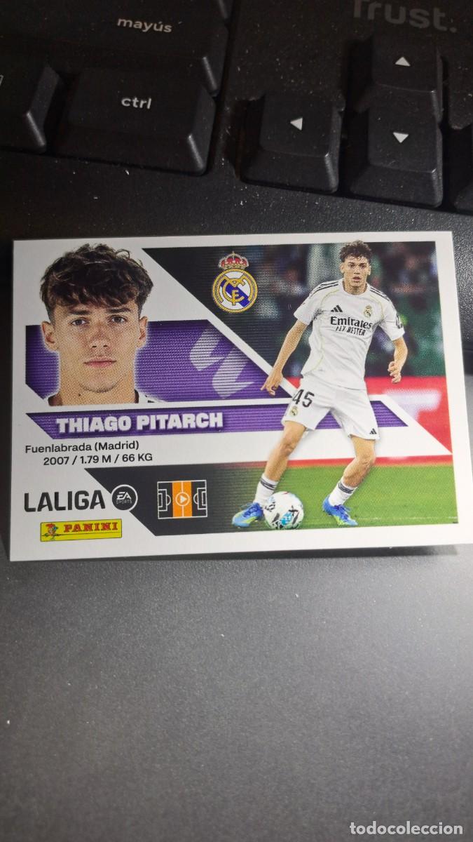 Coleccionismo cromos antiguos: CROMO THIAGO PITARCH 15B 15 B REAL MADRID LIGA 2026 2027 26 27 ESTE PANINI NUNCA PEGADO